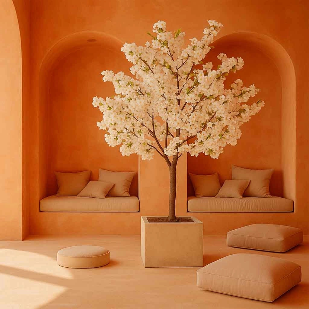 Decorazione albero di ciliegio 140x140x250h cm