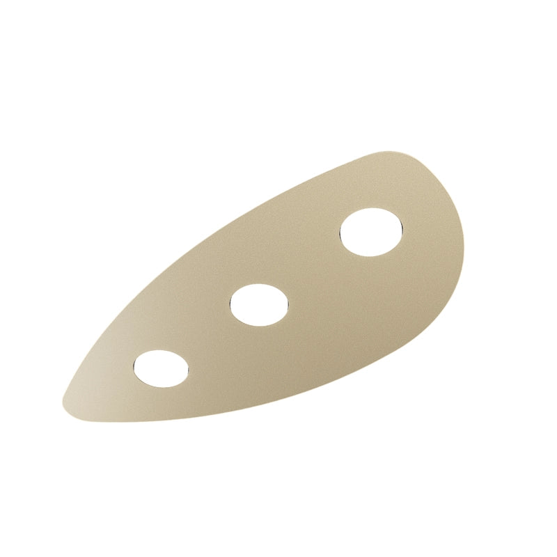 Toplight Plafoniera da soffitto Shape 3 luci max 9W con attacco GX53, struttura colore sabbia, design moderno 60x38x3cm