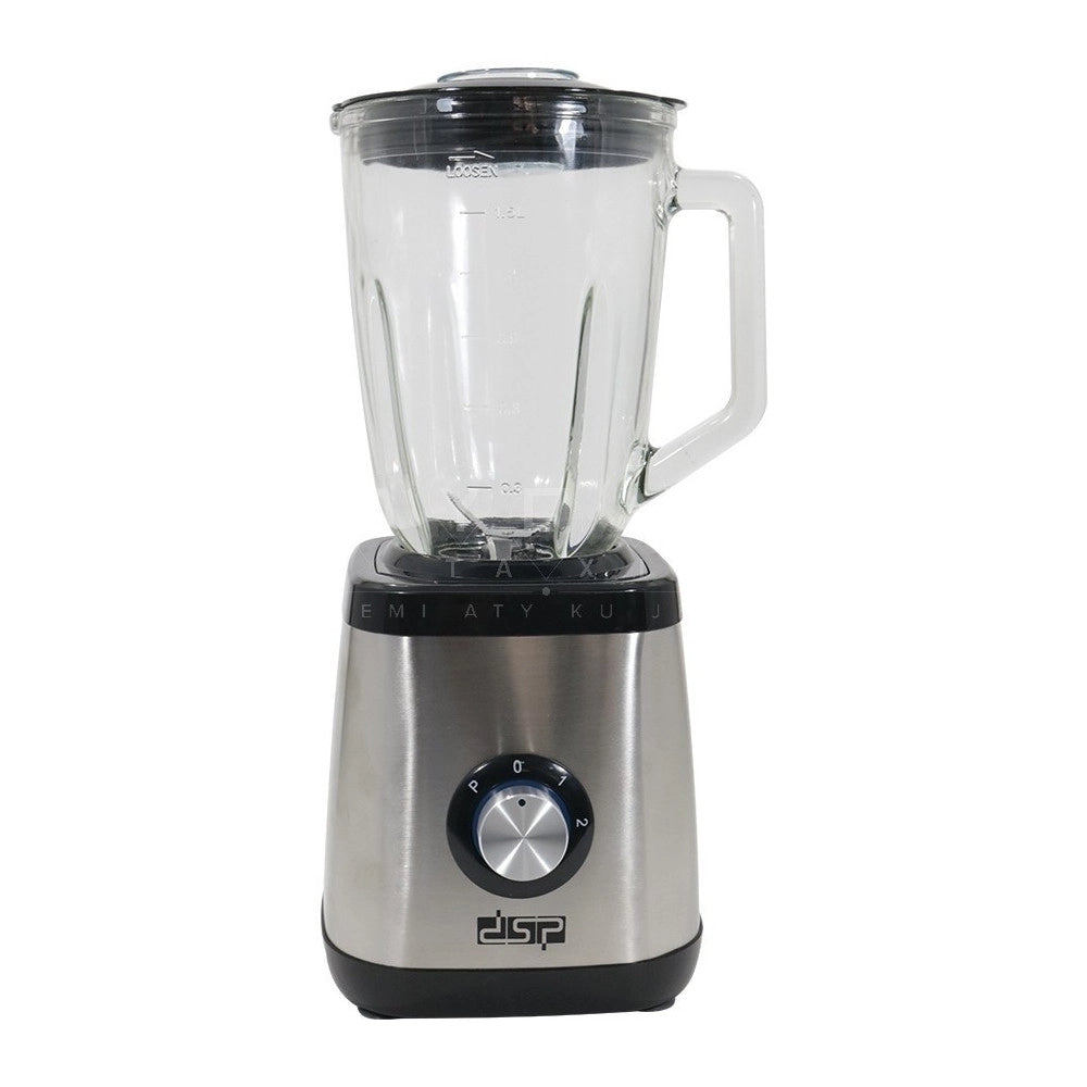 Trade Shop - Frullatore 2 Velocita'+pulse 350 W Acciaio Con Caraffa In Vetro Frullati Frutta -