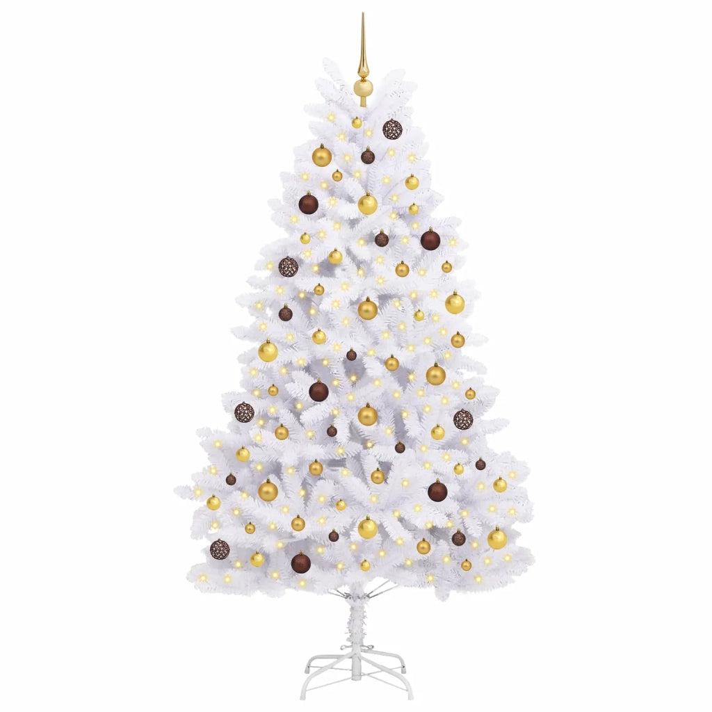 Albero di Natale artificiale Bianco 106 x 106 x 210 cm LED 3210134