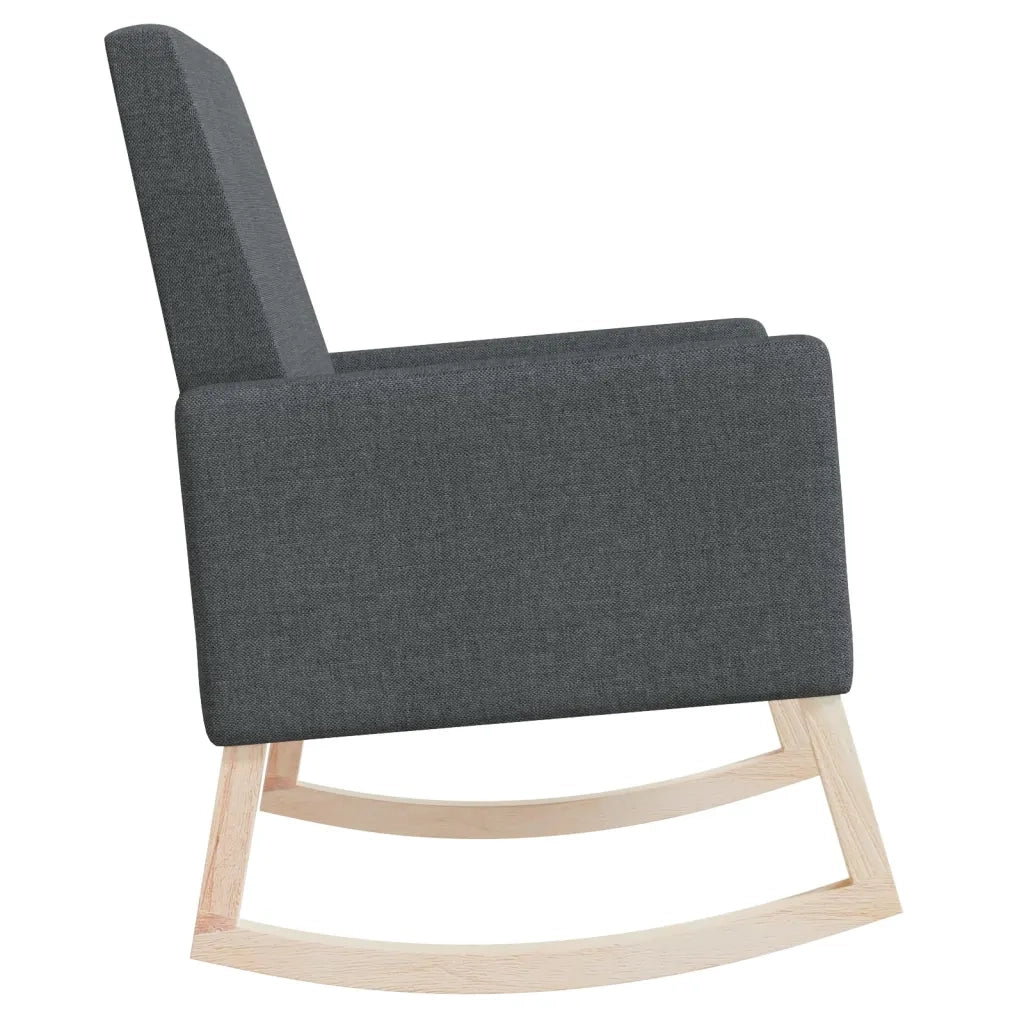 Sedia a Dondolo Grigio Scuro in Tessuto cod mxl 44163