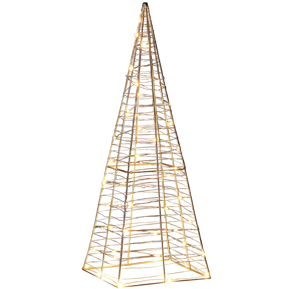 Decorazione a Forma di Stella Scandinava in Legno Chiaro con Luci LED