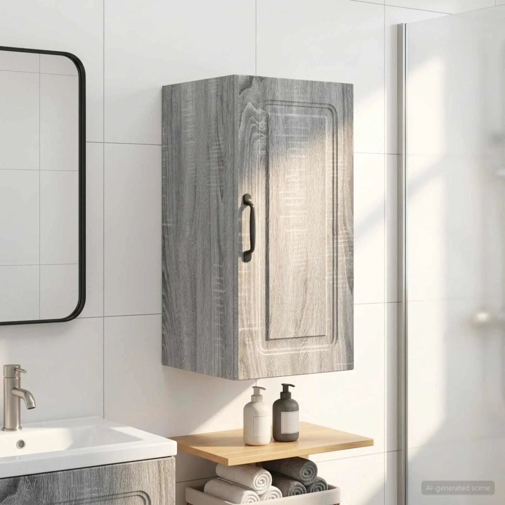Armadio da bagno a muro UTRECHT Sonoma grigio 30 x 31 x 59 cm 897691