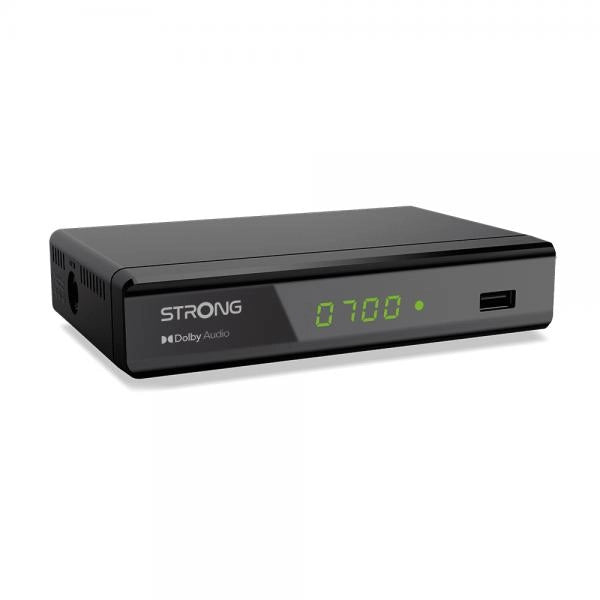 STRONG DECODER DISPLAY USB SCART HDMI DOLBY AUDIO HEVC ADVANCE EPG PARENTAL CONTROL