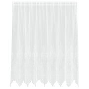 Tenda in Pizzo con tende Bianco 160 x 200 cm Poliestere