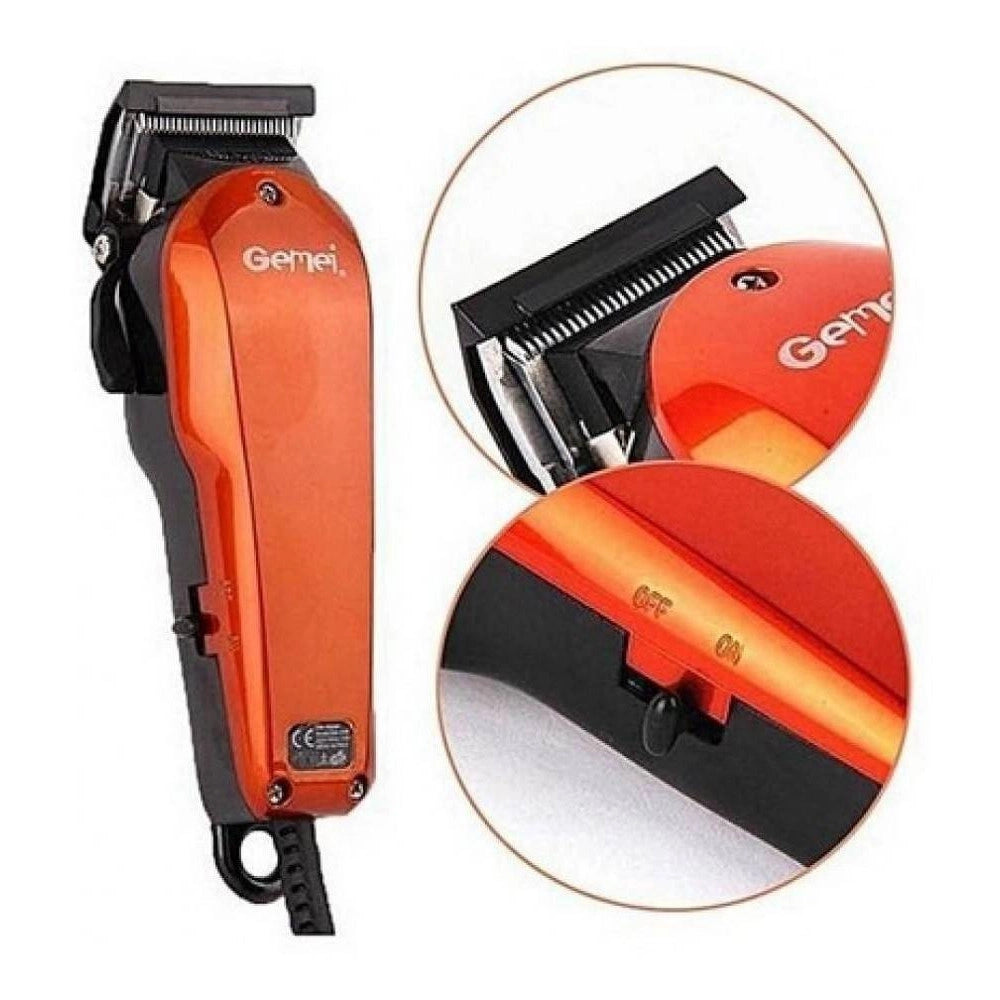 Trade Shop - Tagliacapelli Con Filo Rasoio Elettrico Gm-1005 Regola Barba Baffi Basette -