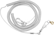 Attrezzo di Addestramento per Pappagallo con Collare e Guinzaglio in Plastica (4,5MM+6M).