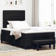 Letto a molle con testiera Nero 120 x 200 cm Tessuto 3343983