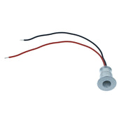 4 PZ Mini Faretto LED da Incasso 1W DC 12V Caldo 3000K Carcassa Argento Angolo 120° Foro 15mm 20x25mm