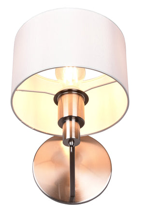 Applique da Interno Attacco E27 in Metallo Nikel Satinato