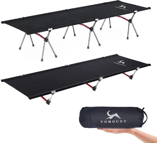 Letto da campeggio leggero - Opklapbed - Altezza regolabile - Dimensioni 190 x 65 cm - Struttura in lega di alluminio compatta