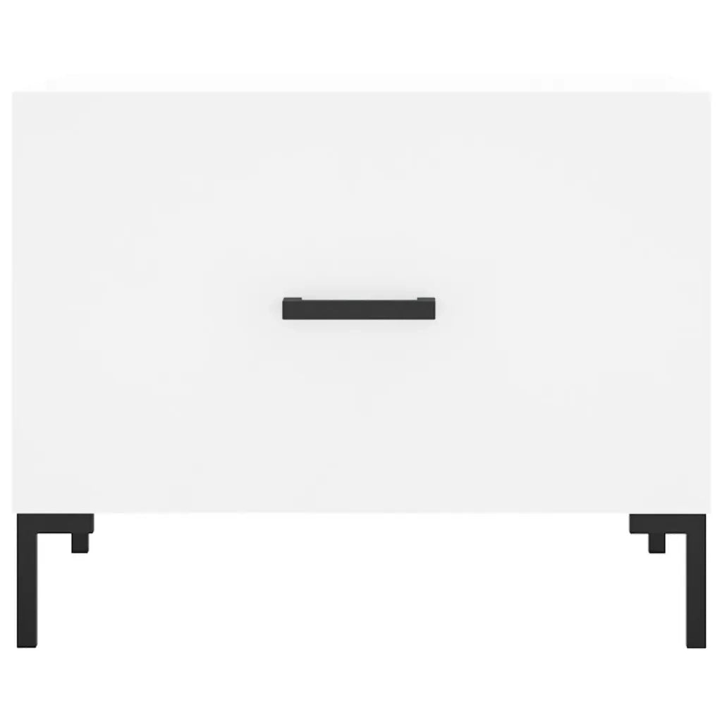 Tavolino da salotto | Tavolino da caff¨¨ | Tavolino da Soggiorno Bianco 50x50x40 cm in Legno Multistrato