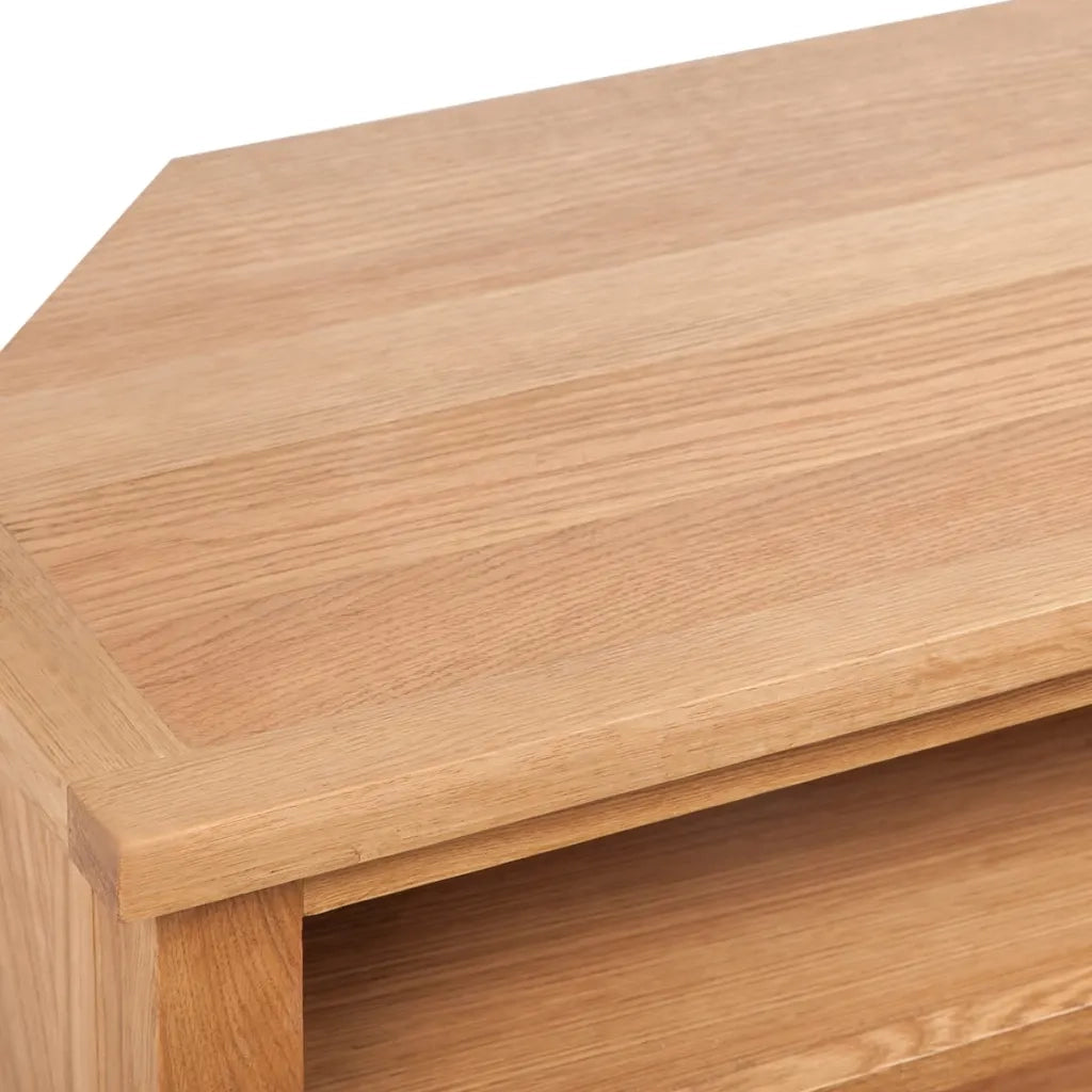 Mobile TV con Cassetto 88 x 42 x 46 cm Legno Massello di Rovere 241676