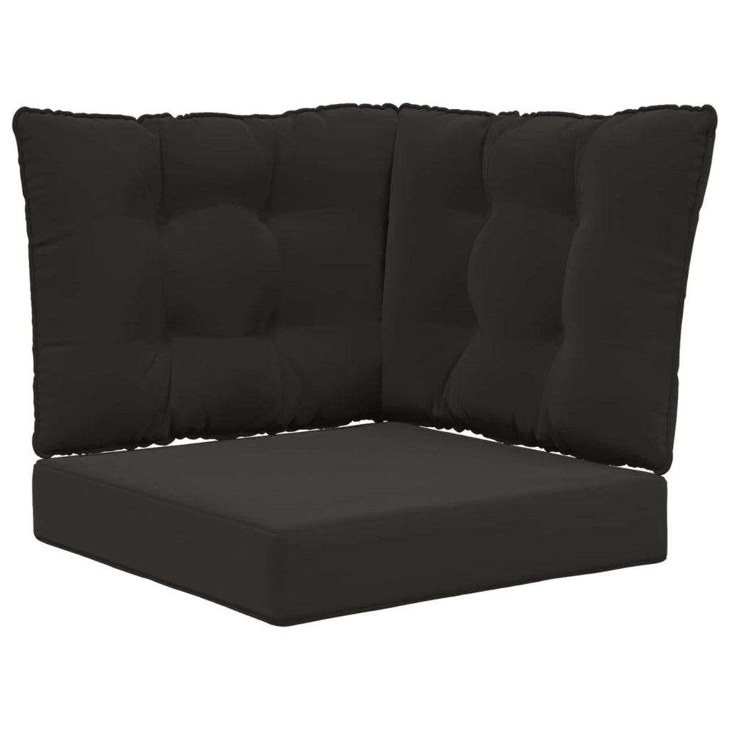 Cuscino per divano da esterno 3 pcs Nero Poliestere 900802