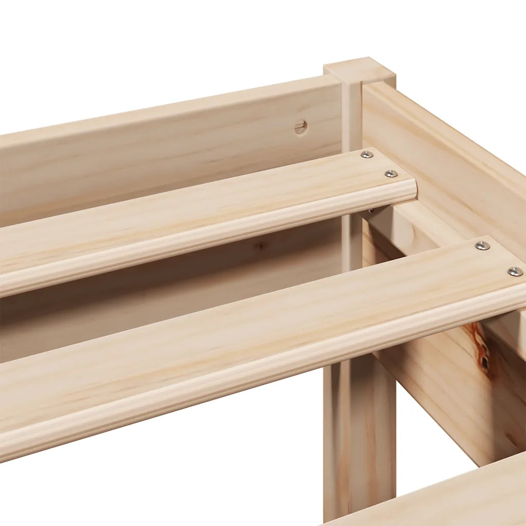 vidaXL Giroletto senza Materasso 75x190 cm in Legno Massello di Pino