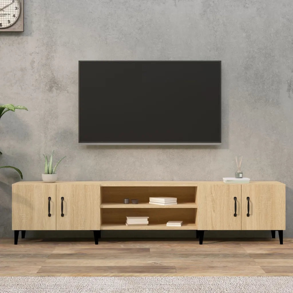 Mobile TV-Credenza per TV-Console TV Rovere Sonoma 180x31,5x40 cm Legno ingegnerizzato 376795