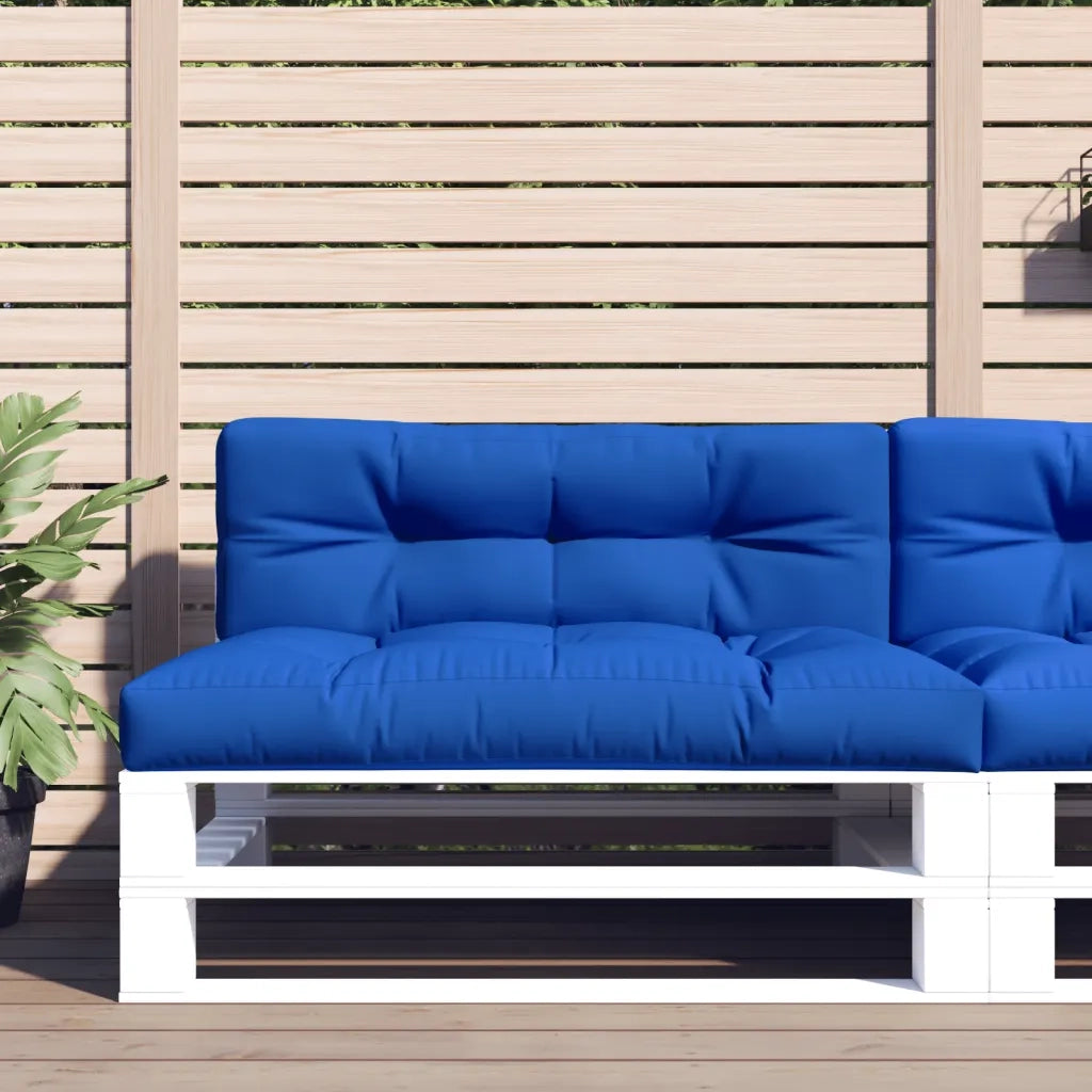 vidaXL Cuscini per Pallet 2 pz Blu Reale in Tessuto