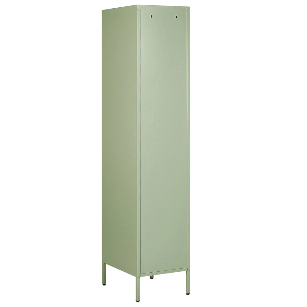 Armadietto mobile contenitore Armadietto In Metallo Verde Con 5 Ripiani E Binario Moderno Home Office