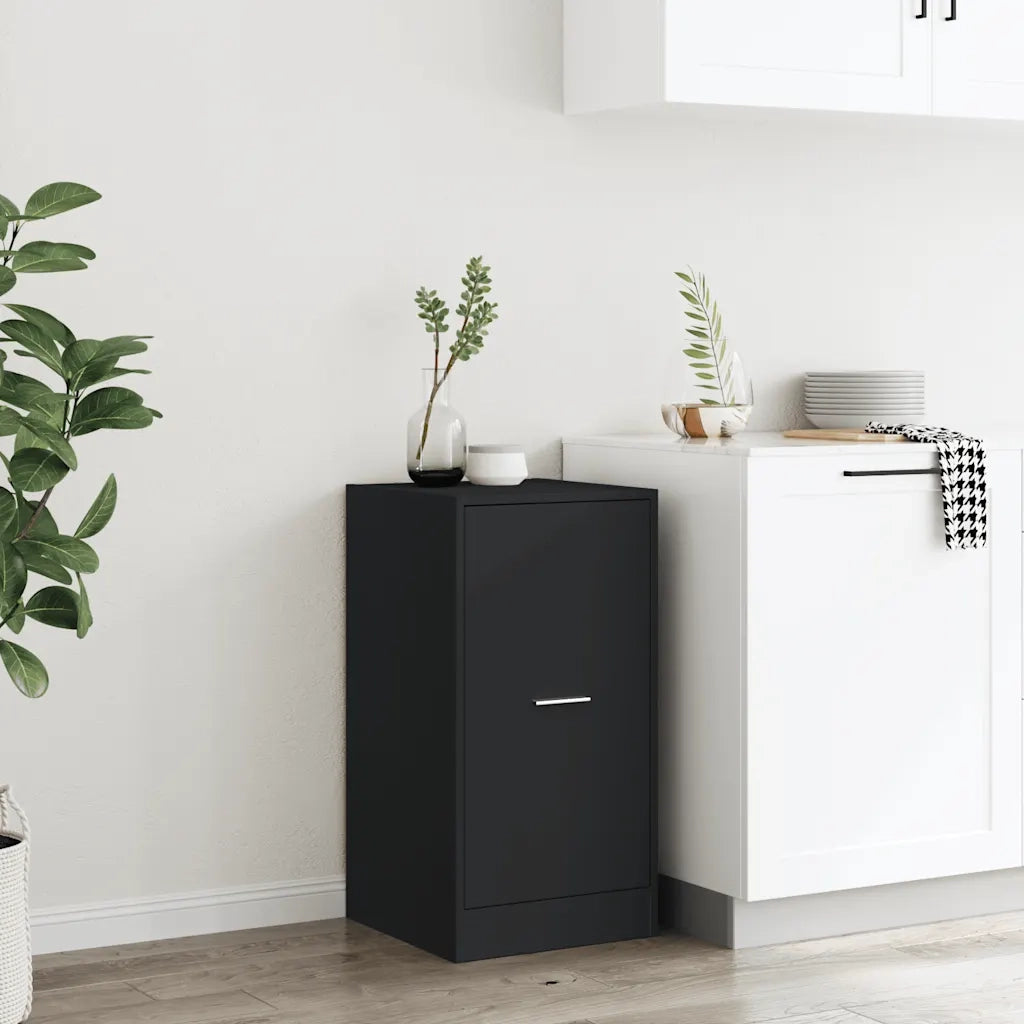 Armadietto da Farmacia Nero 40x41x77,5 cm in Truciolato 855188