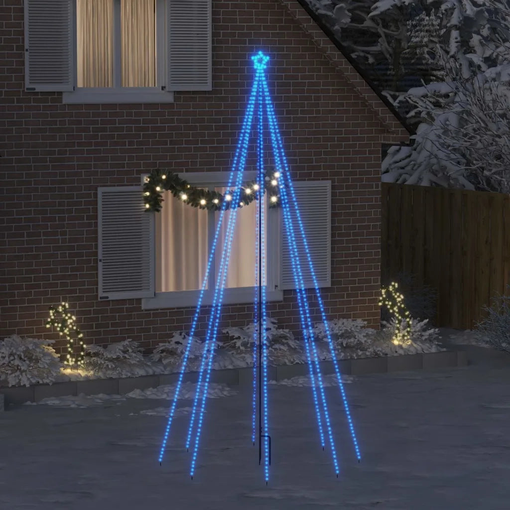 Luci per Albero di Natale Interni Esterni 576 LED Blu 3,6 m 328742