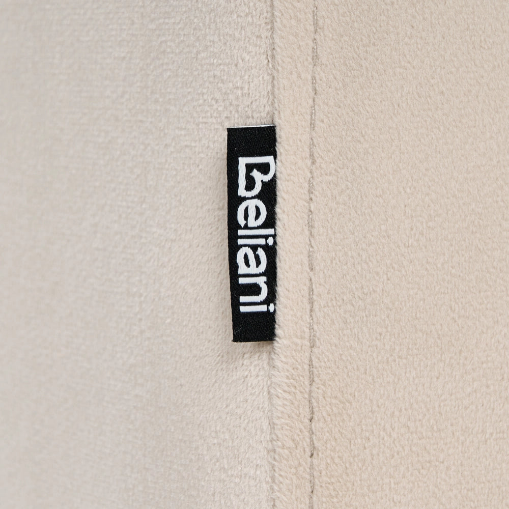 pouf rivestimento velluto beige pouf forma u design moderno accessori soggiorno