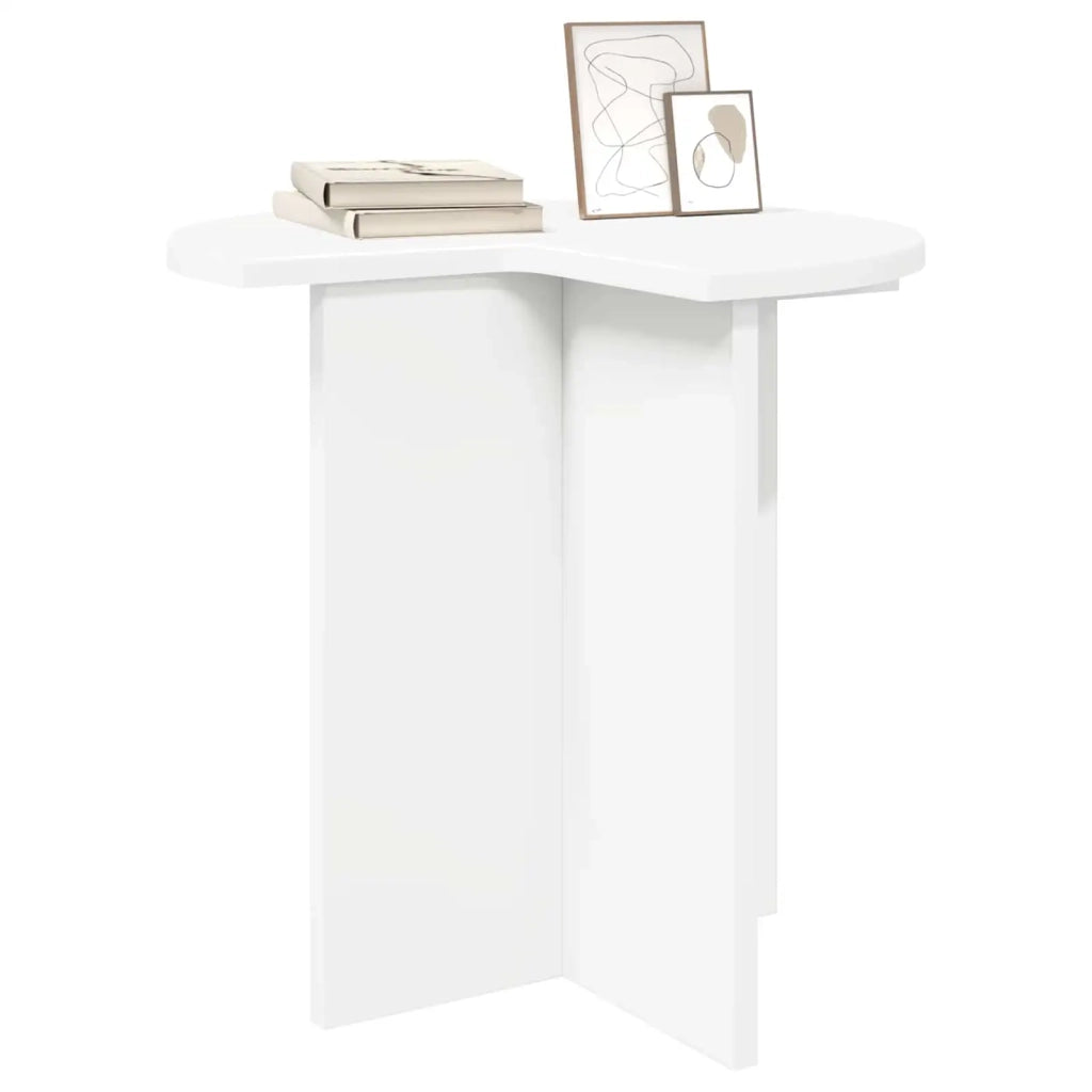 Tavolo laterale 2 pcs Bianco Ø 39 x 38 cm Legno ingegnerizzato