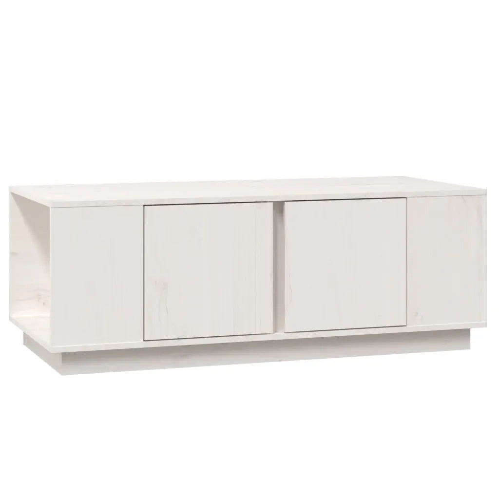 Tavolino da salotto | Tavolino da caff¨¨ | Tavolino da Soggiorno Bianco 110x50x40 cm Legno Massello di Pino