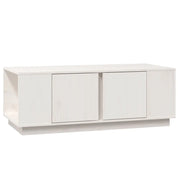 Tavolino da salotto | Tavolino da caff¨¨ | Tavolino da Soggiorno Bianco 110x50x40 cm Legno Massello di Pino
