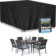 Ottomana 420D Oxford impermeabile per giardino | protezione UV e resistente alla abrasione | 160 x 130 x 90 cm
