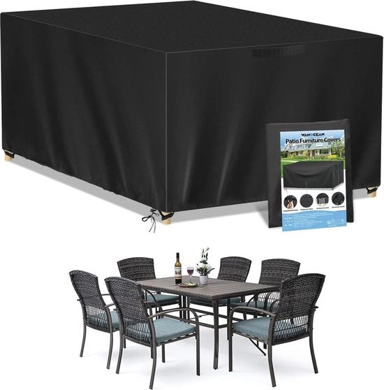 Ottomana 420D Oxford impermeabile per giardino | protezione UV e resistente alla abrasione | 160 x 130 x 90 cm