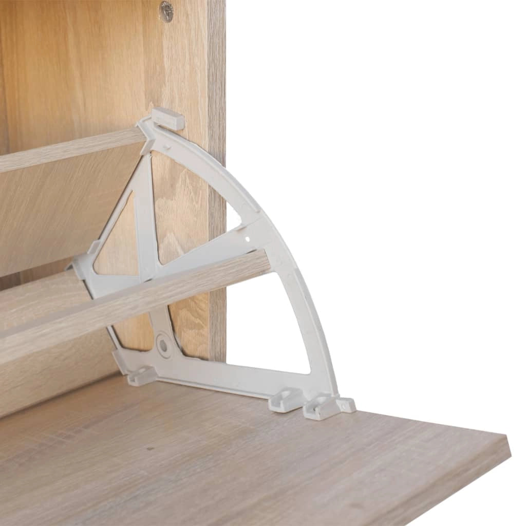 Panca portascarpe/stivali cassettiera scaffale mobiletto portaoggetti per ingresso 80 x 24 x 45 cm rovere marrone 02_0022865