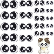 Pannelli Decorativi Ronde in Tinta Unica - 4 Dimensioni - Accessori per Decorazione - Adesivi per Hobbisti - Pannelli Decorativi per Knuffels - Pannelli Decorativi in Tinta Unica 20 Pezzi - Nero