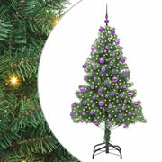 Albero di Natale | Decorazioni natalizie con 300 LED con supporto Verde 180 cm PVC