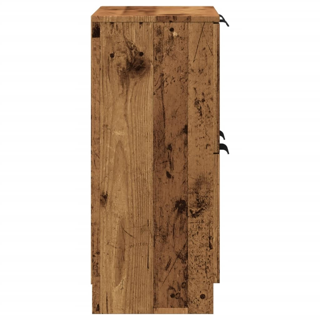 Buffet credenza cassettiera armadio mobile contenitore organizer cucina soggiorno salotto legno vecchio 60 x 30 x 70 cm legno ingegnerizzato marrone 02_0036603