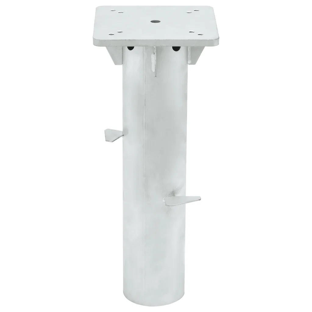 Base per Ombrellone Interrata Argento 16x16x39,5 cm Acciaio CFW8989191