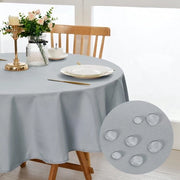 Tavolo in Tela Rond 120cm, Asciugabile e Resistente alle Macchie, Tovaglia Acqua-Impermeabile per Cucina, Giardino, Festa, Matrimonio o Casa