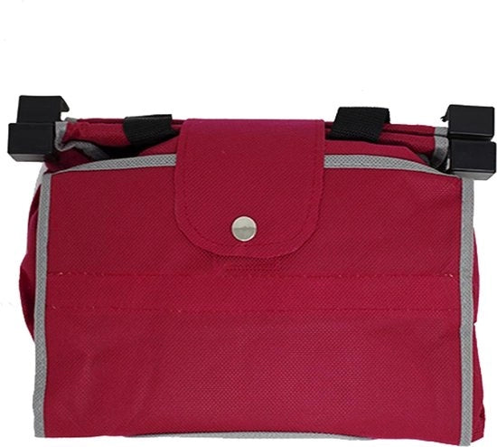 Trolley con Borsa Ecow Eco con Ganci - Rosso - 40 x 36 x 26 cm - Trolley di Utilità - Tnt