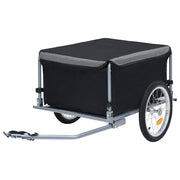 Rimorchio da Bici Nero e Grigio 65 kgcod mxl 128883
