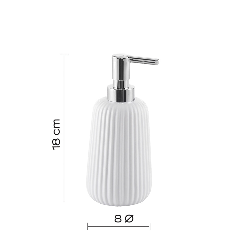 Dispenser dosasapone Gedy in ceramica bianca | Marika