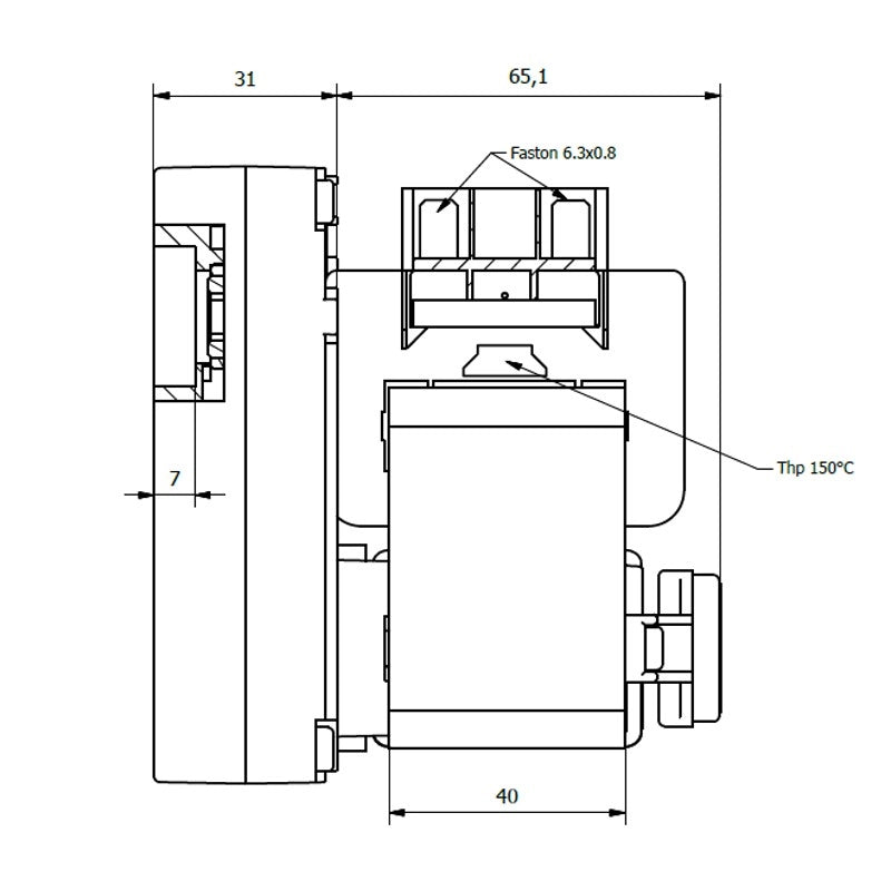 Ricambistufeapellet Motoriduttore per Stufa a Pellet KENTA K9177294 Albero da 8,5mm 4 RPM Motore per carico Pellet