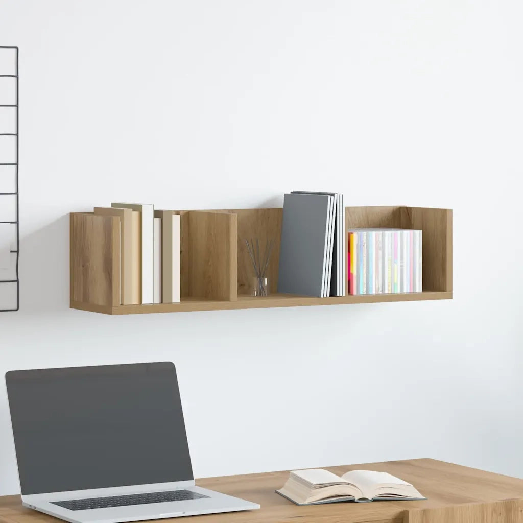Mensola a Muro CD Artigianale 75x18x18 cm Legno Multistrato 855949