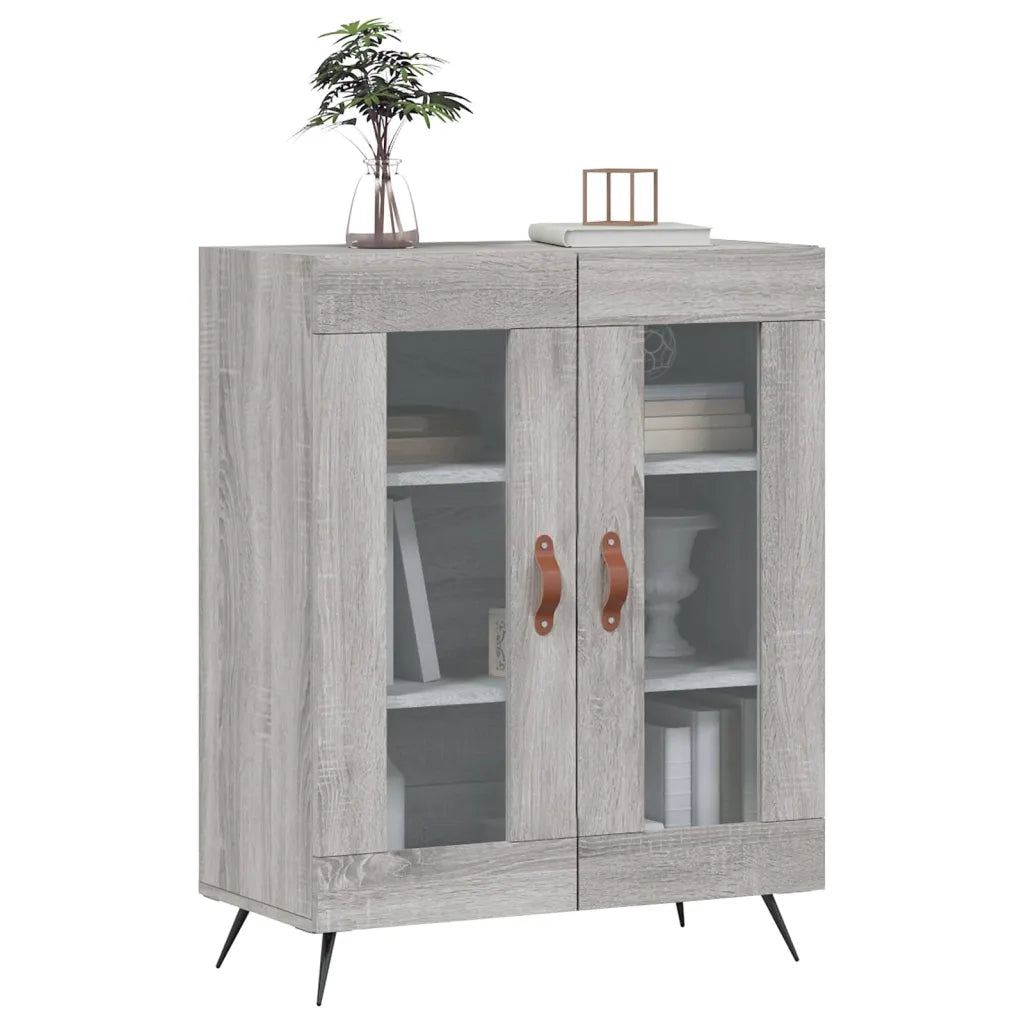Credenza Grigio Sonoma 69,5x34x90 cm in Legno Multistrato 827762