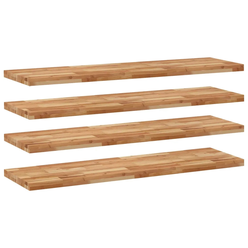 vidaXL Mensole da Parete 4 pz 160x40x4 cm Legno Acacia Rifinito a Olio