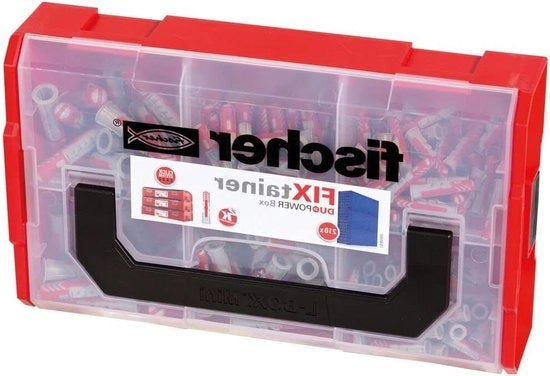 Box di connessione universale Fixtainer con potenza doppia - per molti materiali da costruzione e applicazioni - 6x30 8x40 10x50-210 pezzi - 535968