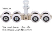 Porta scorrevole catrolla - Ruota di apertura - Rullo - Materiale POM - Diametro 2 cm - Lunghezza totale 11,5 cm - Peso 215 g