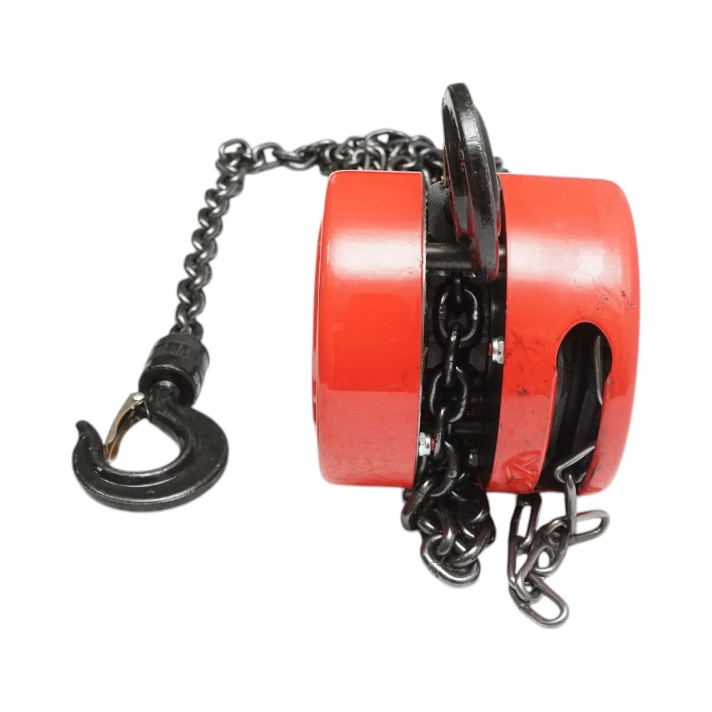 Paranco manuale con catena da 3 m, carico massimo 1000 kg, gancio di sicurezza Breckner Germany