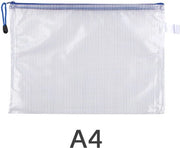 Documenti trasparenti A4 - 12 pezzi Documenti trasparenti mesh - 33,5x24cm - Acquaplastica - A4 bianco - 33,5*24cm