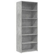 Credenza | Madia | Buffet da pranzo | Armadio da pranzo Grigio Cemento 70x41x185 cm in Legno Multistrato
