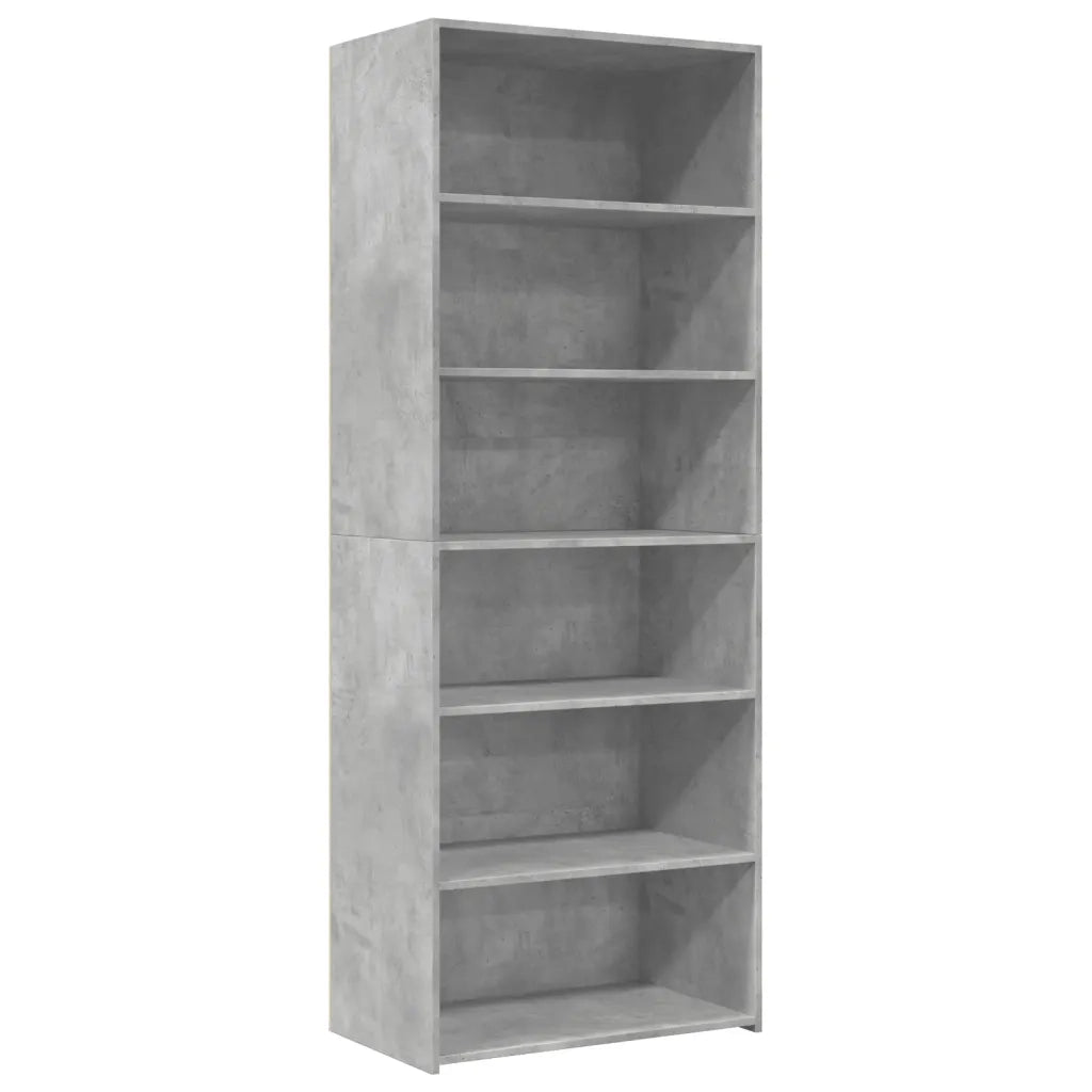 Credenza | Madia | Buffet da pranzo | Armadio da pranzo Grigio Cemento 70x41x185 cm in Legno Multistrato