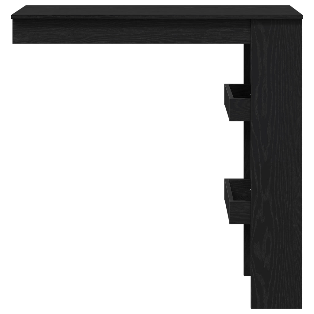 Tavolo da Bar - Rovere Nero - 102x55x103.5 cm - Realizzato in Legno Ingegnerizzato
